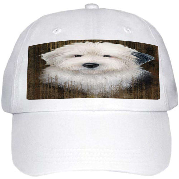 Rustic Old English Sheepdog Ball Hat Cap HAT55068