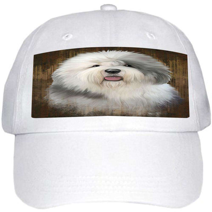 Rustic Old English Sheepdog Ball Hat Cap HAT55077