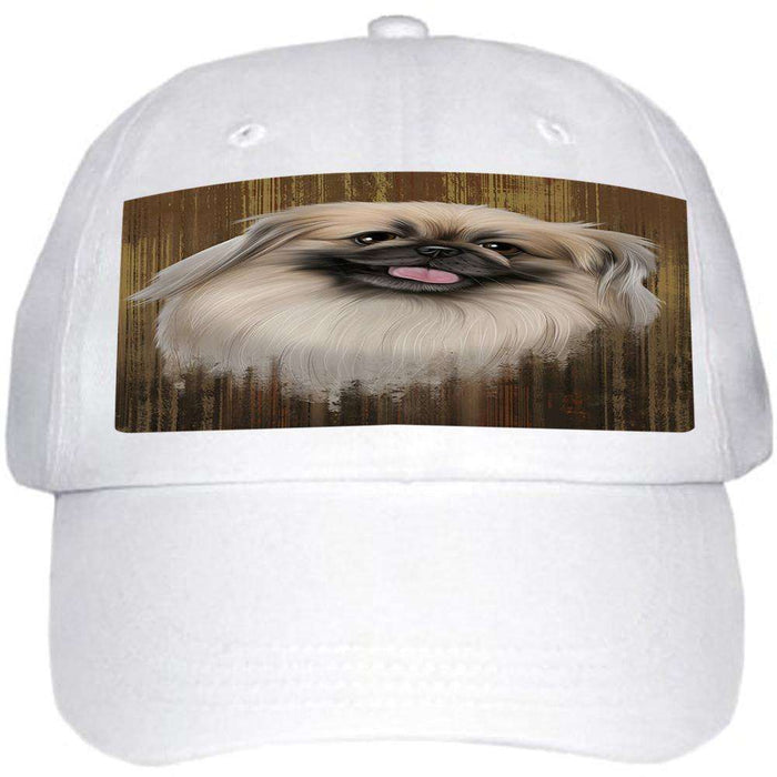 Rustic Pekingese Dog Ball Hat Cap HAT55080
