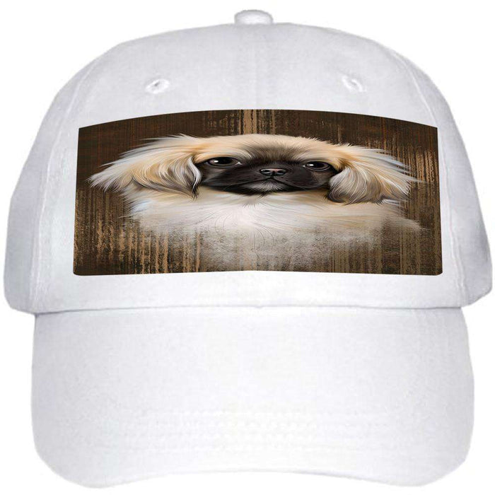 Rustic Pekingese Dog Ball Hat Cap HAT55083