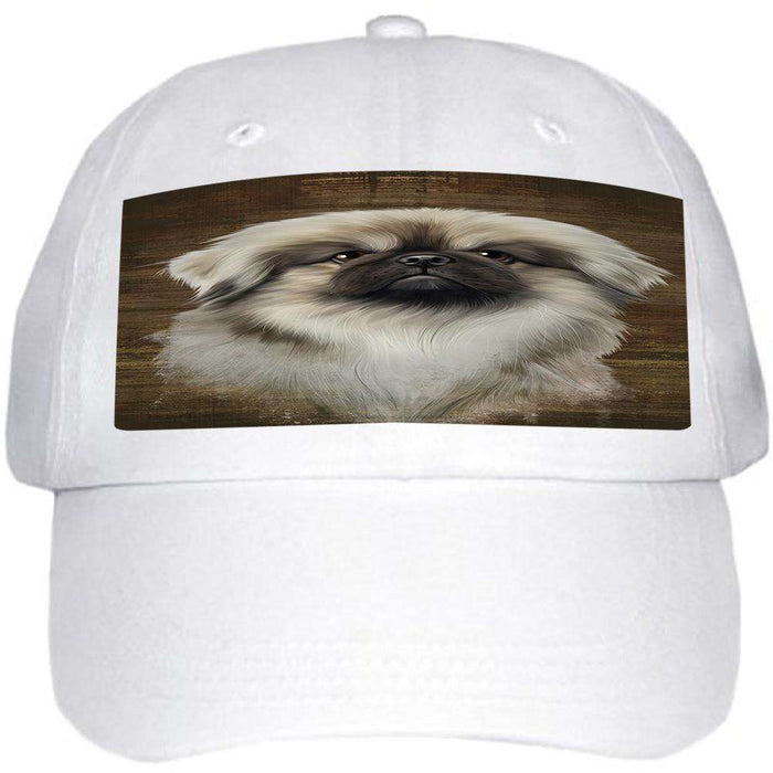 Rustic Pekingese Dog Ball Hat Cap HAT55086