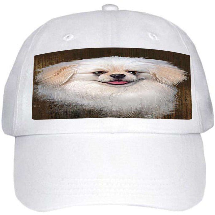Rustic Pekingese Dog Ball Hat Cap HAT55089