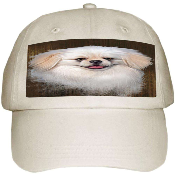 Rustic Pekingese Dog Ball Hat Cap HAT55089