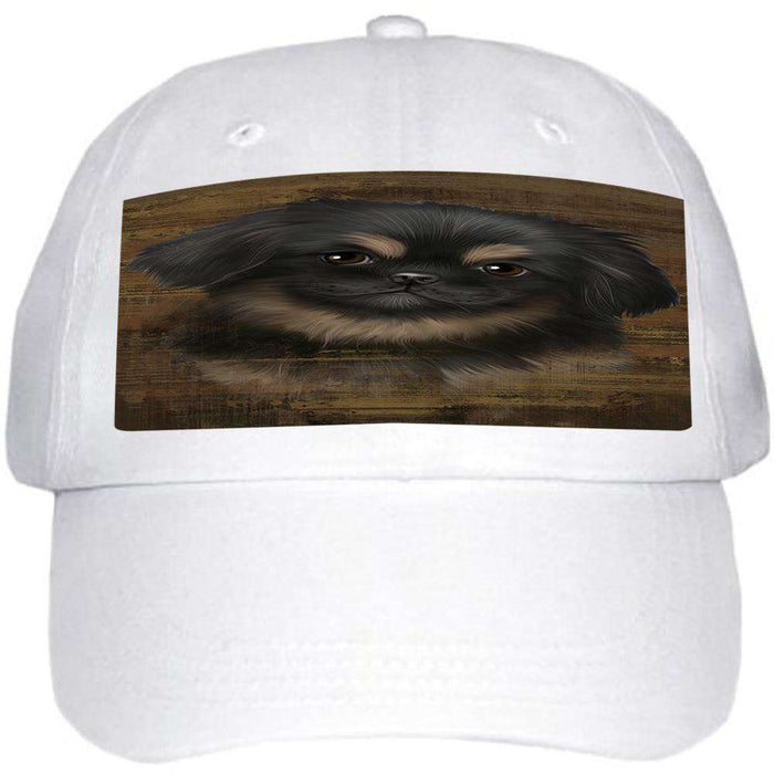 Rustic Pekingese Dog Ball Hat Cap HAT55092