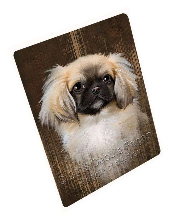 Rustic Pekingese Dog Blanket BLNKT70131