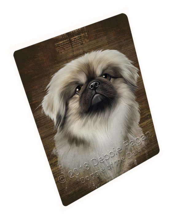 Rustic Pekingese Dog Blanket BLNKT70140