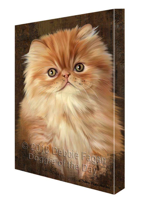 Rustic Persian Cat Canvas Print Wall Art Décor CVS108008