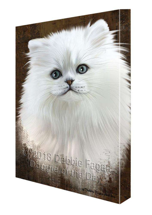 Rustic Persian Cat Canvas Print Wall Art Décor CVS108017