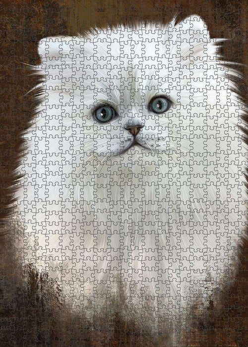 Rustic Persian Cat Puzzle with Photo Tin PUZL85008