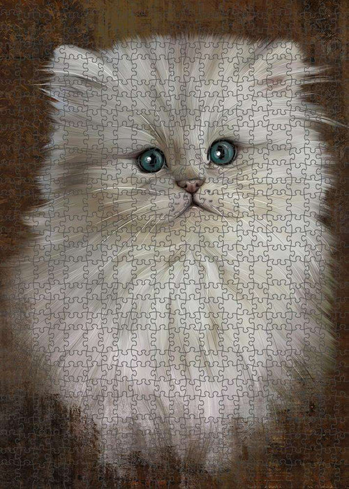 Rustic Persian Cat Puzzle with Photo Tin PUZL85012