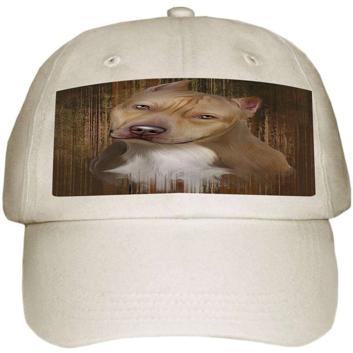 Rustic Pit bull Dog Ball Hat Cap HAT55095