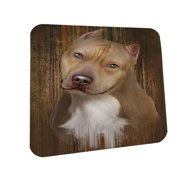 Rustic Pit bull Dog Coasters Set of 4 CST50407