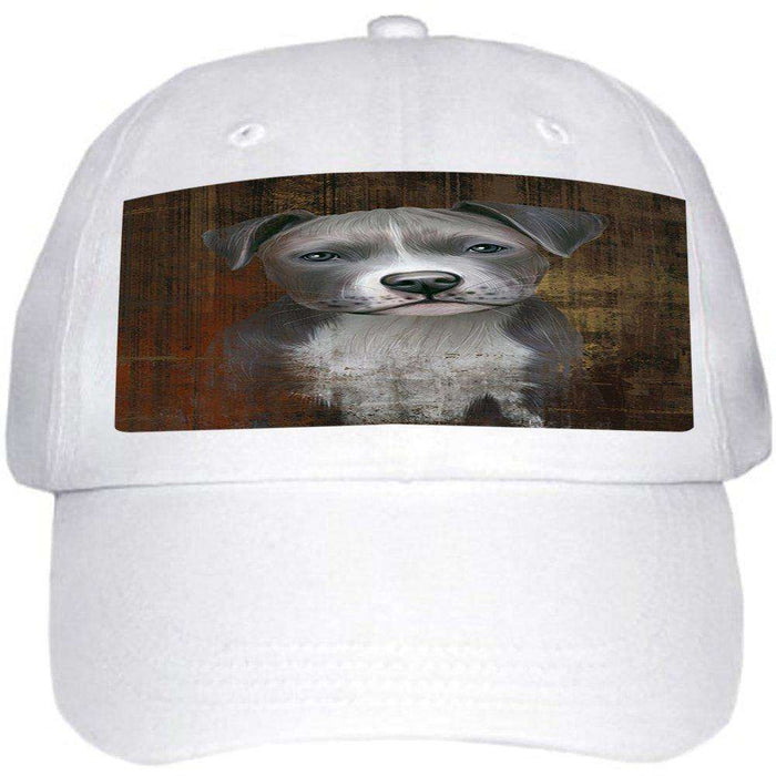 Rustic Pit Bull Dog Ball Hat Cap HAT48435