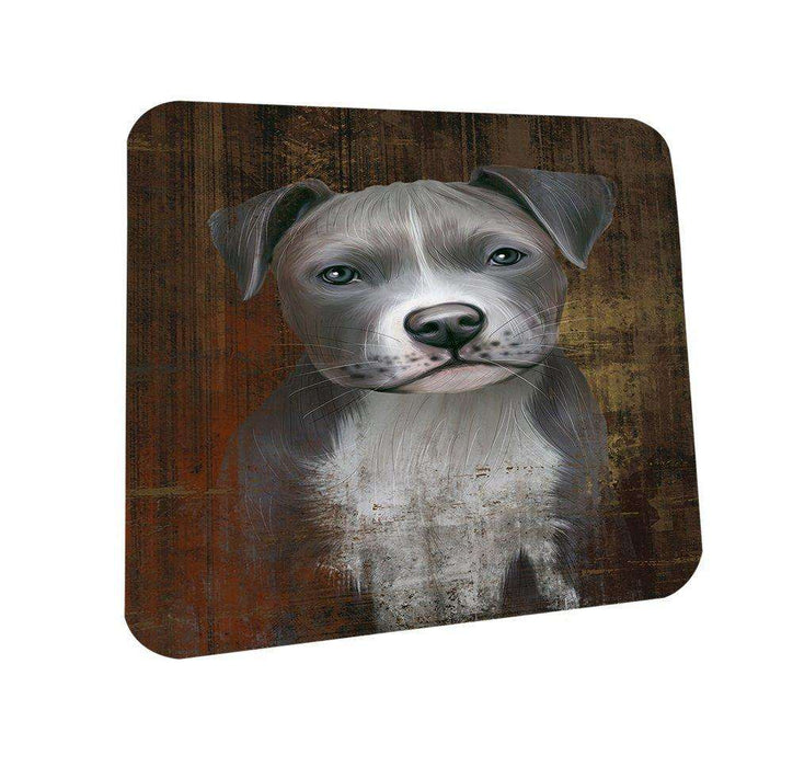 Rustic Pit Bull Dog Coasters Set of 4 CST48193