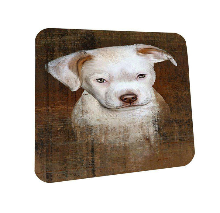 Rustic Pit Bull Dog Coasters Set of 4 CST48196