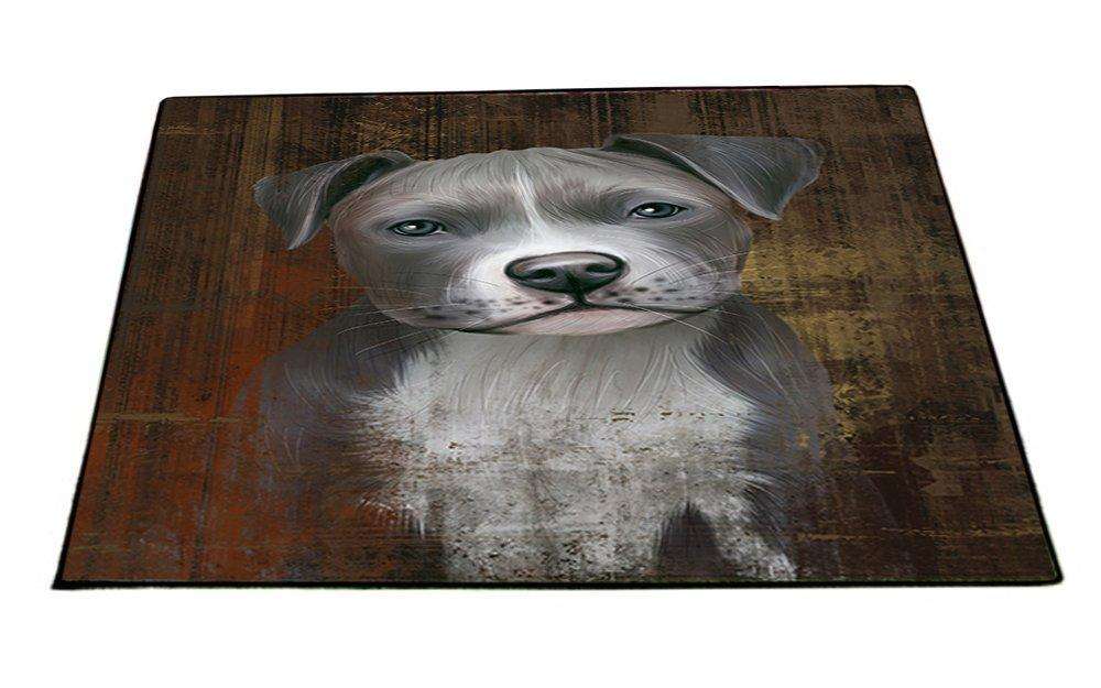 Rustic Pit Bull Dog Floormat FLMS48423