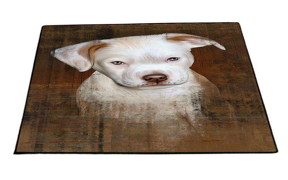 Rustic Pit Bull Dog Floormat FLMS48432