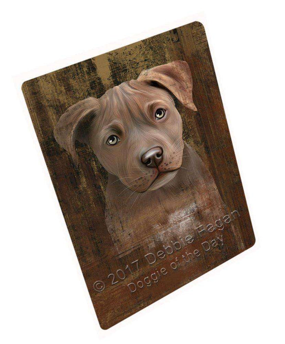 Rustic Pit Bull Dog Magnet Mini (3.5" x 2") MAGA48720