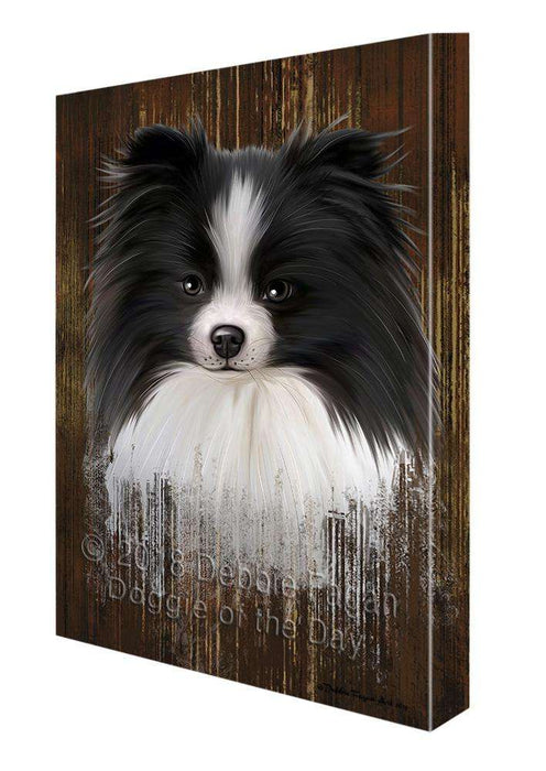 Rustic Pomeranian Dog Canvas Print Wall Art Décor CVS70334