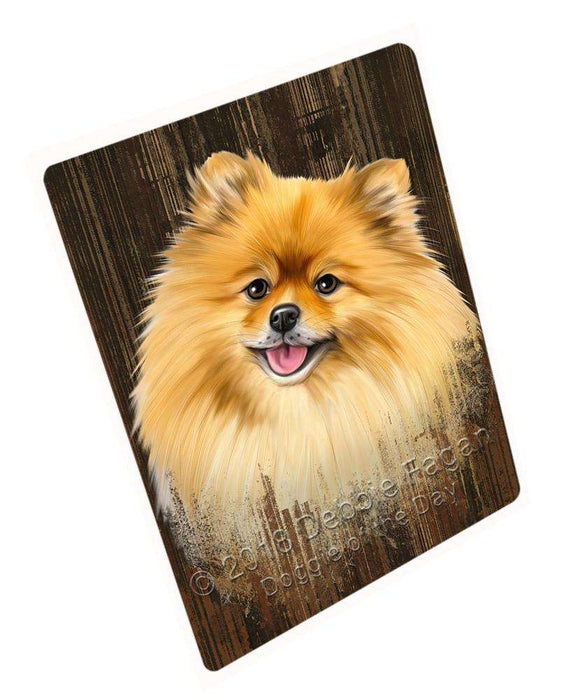 Rustic Pomeranian Dog Cutting Board C55392