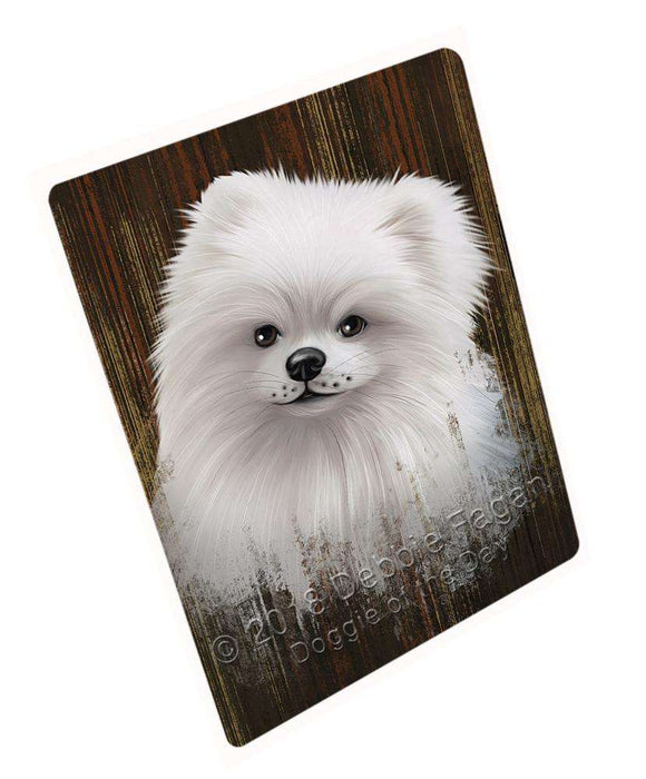 Rustic Pomeranian Dog Cutting Board C55398