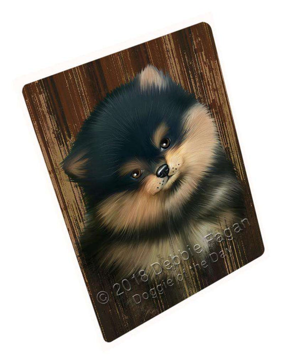 Rustic Pomeranian Dog Cutting Board C55401
