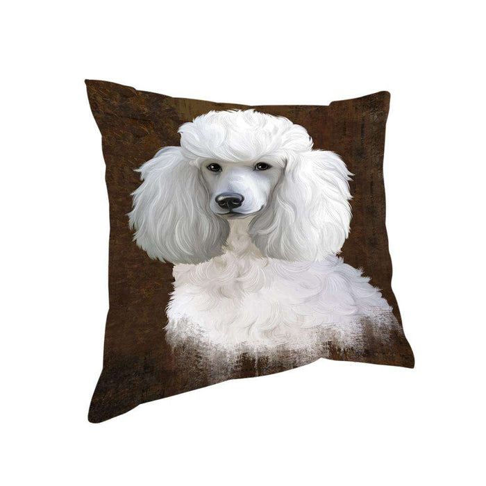 Rustic Poodle Dog Pillow PIL74484