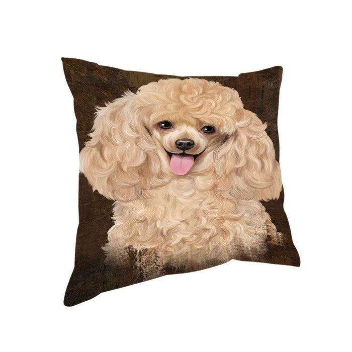 Rustic Poodle Dog Pillow PIL74492