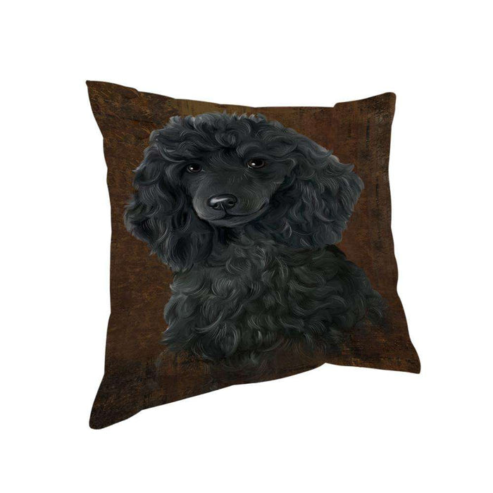 Rustic Poodle Dog Pillow PIL74496