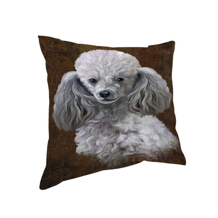 Rustic Poodle Dog Pillow PIL74500