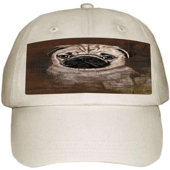 Rustic Pug Dog Ball Hat Cap HAT48492