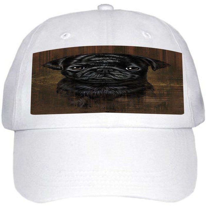 Rustic Pug Dog Ball Hat Cap HAT48495