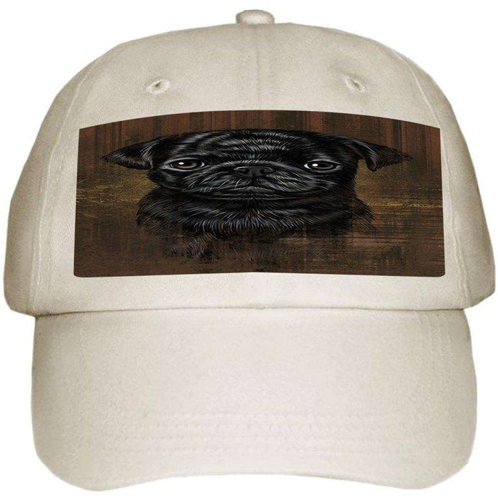 Rustic Pug Dog Ball Hat Cap HAT48495