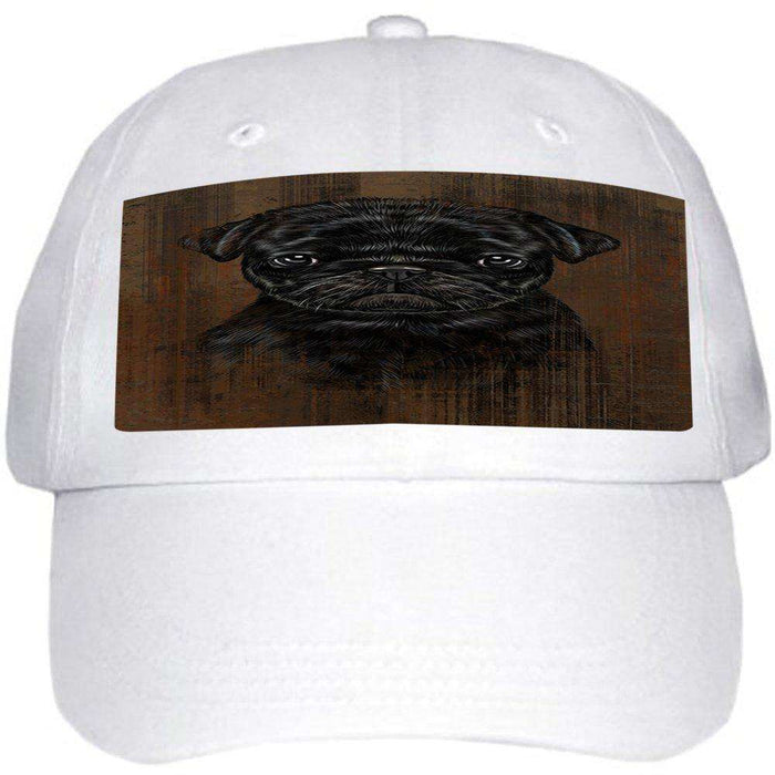 Rustic Pug Dog Ball Hat Cap HAT48504