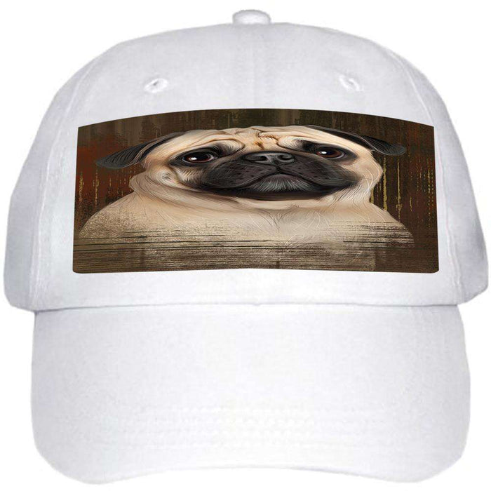 Rustic Pug Dog Ball Hat Cap HAT55116