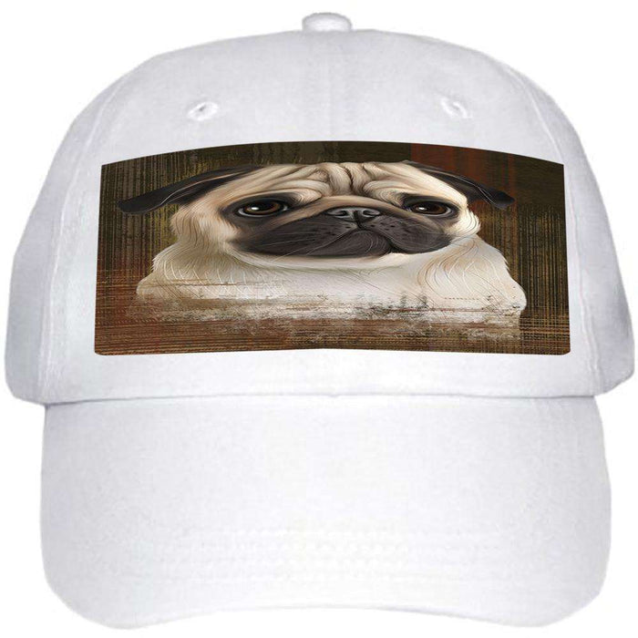Rustic Pug Dog Ball Hat Cap HAT55122