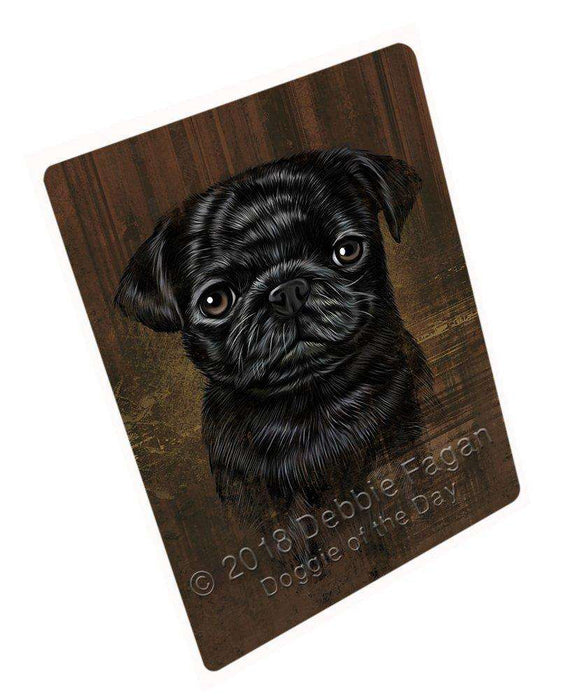 Rustic Pug Dog Blanket BLNKT50331
