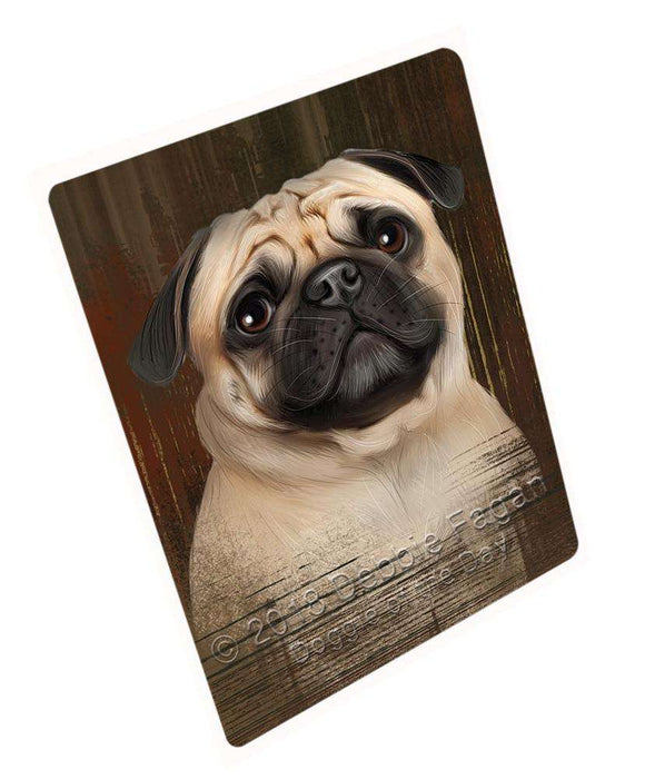 Rustic Pug Dog Blanket BLNKT70230