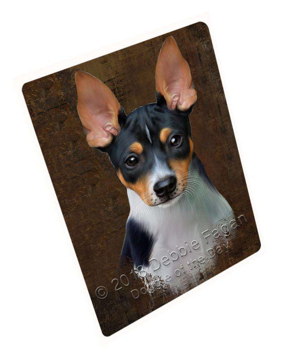 Rustic Rat Terrier Dog Blanket BLNKT107571