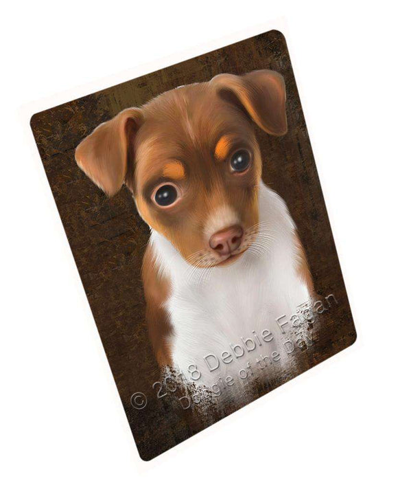 Rustic Rat Terrier Dog Cutting Board C67857