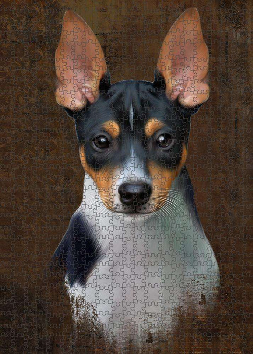 Rustic Rat Terrier Dog Puzzle  PUZL85036