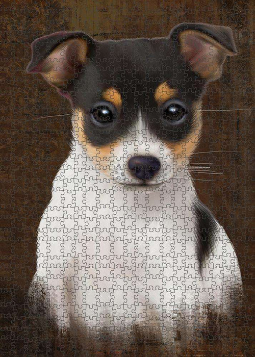 Rustic Rat Terrier Dog Puzzle  PUZL85044