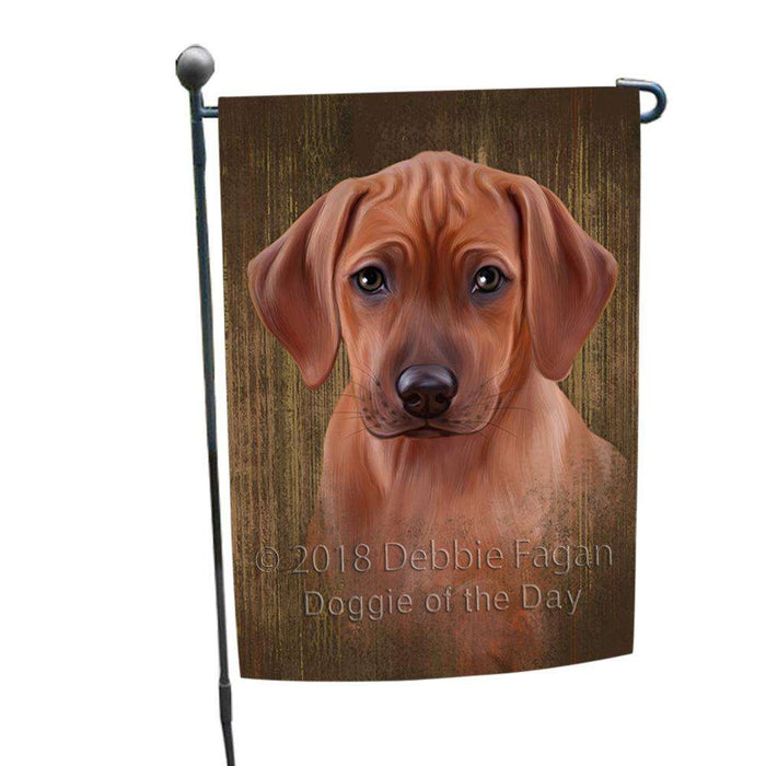 Rustic Rhodesian Ridgeback Dog Garden Flag GFLG50347