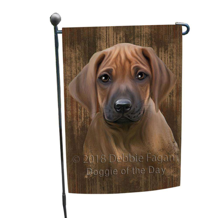 Rustic Rhodesian Ridgeback Dog Garden Flag GFLG50349