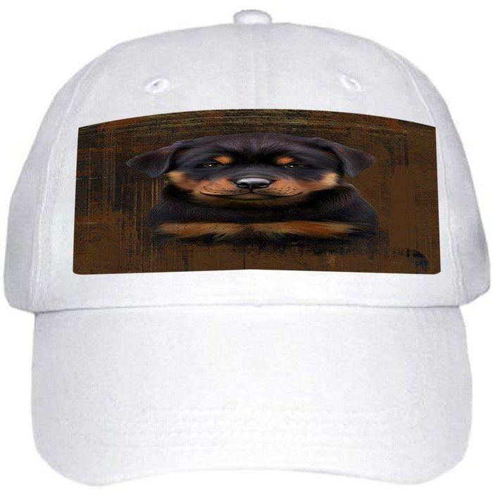 Rustic Rottweiler Dog Ball Hat Cap HAT48507
