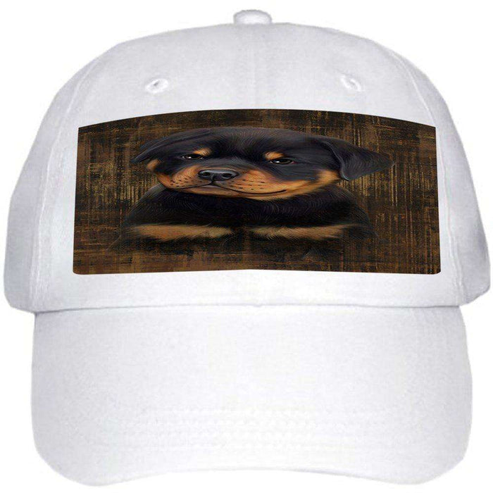 Rustic Rottweiler Dog Ball Hat Cap HAT48513