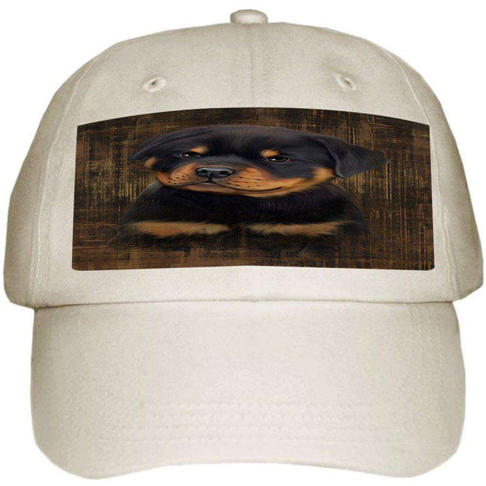 Rustic Rottweiler Dog Ball Hat Cap HAT48513