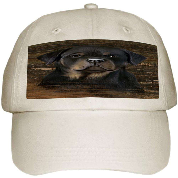 Rustic Rottweiler Dog Ball Hat Cap HAT55524