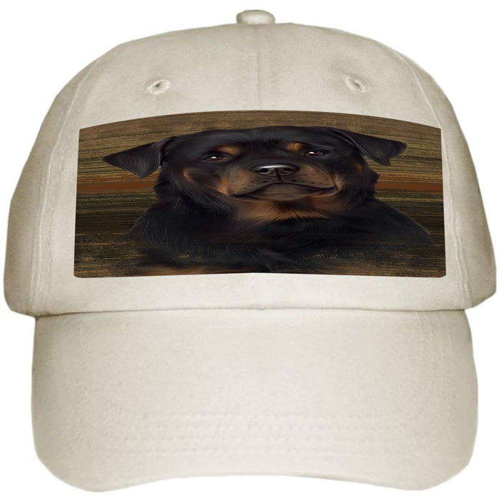 Rustic Rottweiler Dog Ball Hat Cap HAT55527