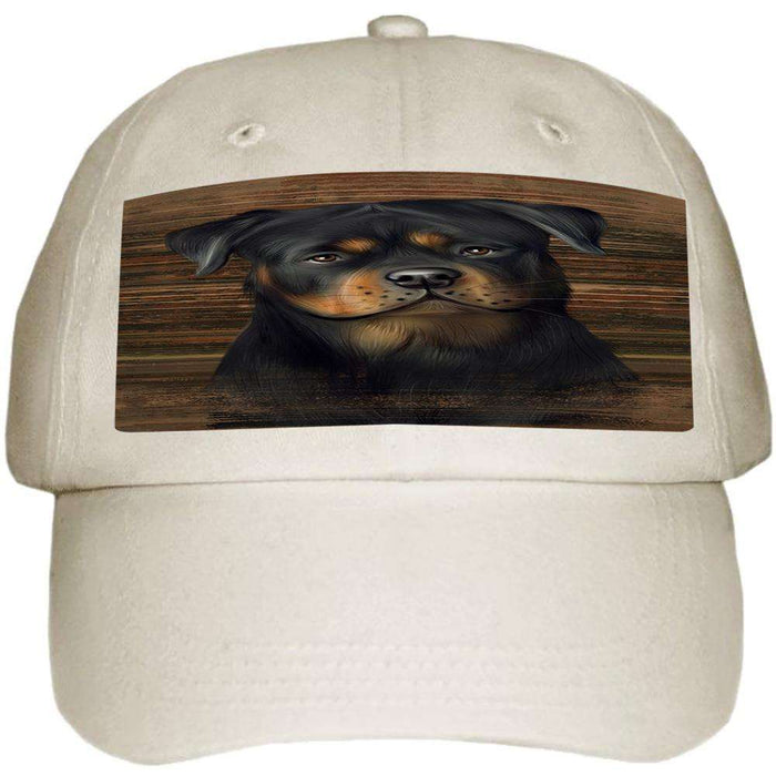 Rustic Rottweiler Dog Ball Hat Cap HAT55530